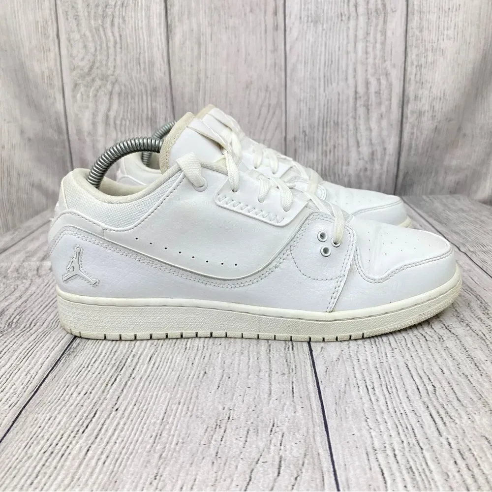 Nike Youth‎ Jordan 1 Flight 2 Low Sneakers White Girls 7Y 654952-100